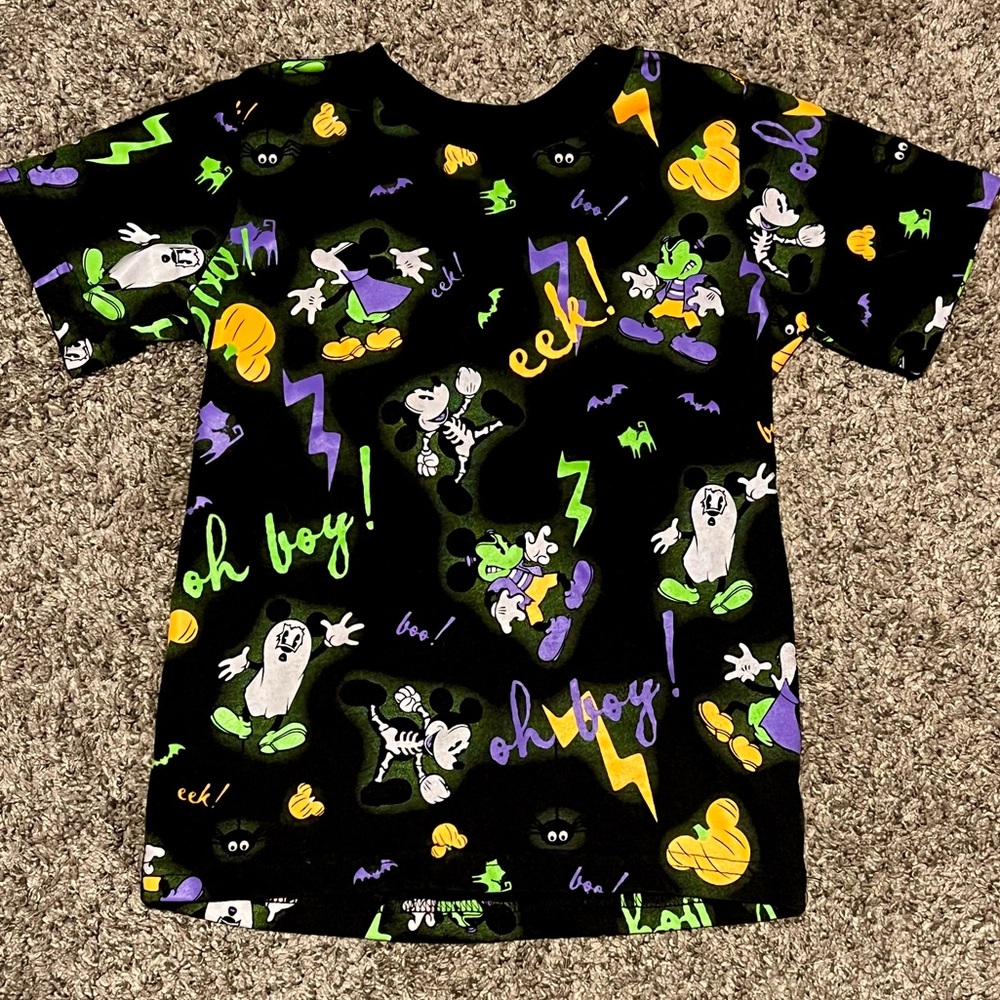 Disney Mickey Mouse Halloween T-Shirt, GLOW IN THE DARK! Kids xs(4), euc.